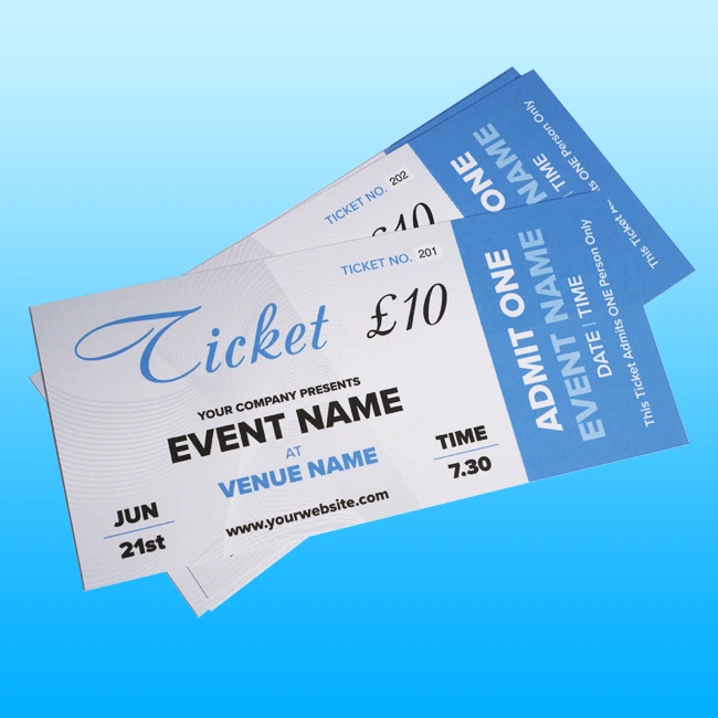 Tickets Printing Altrincham