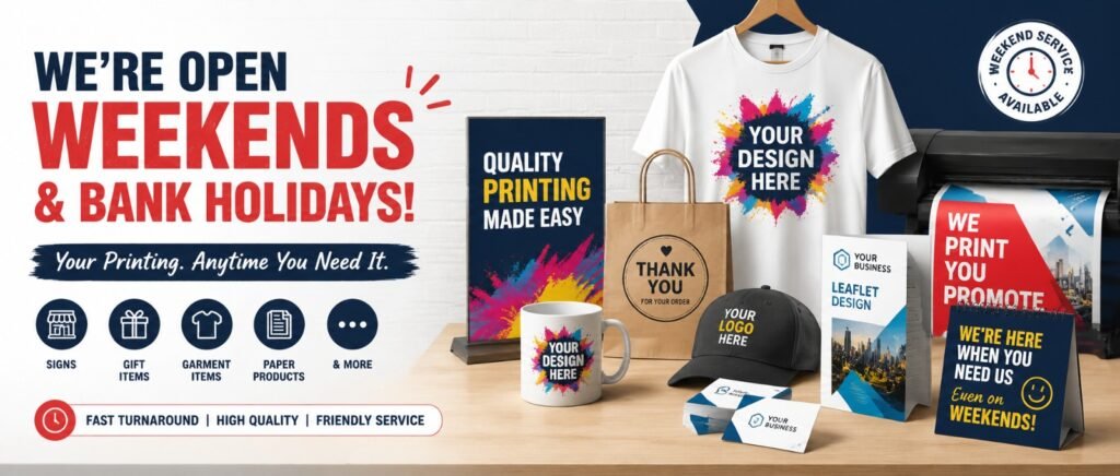 Weekend Printing Service Altrincham